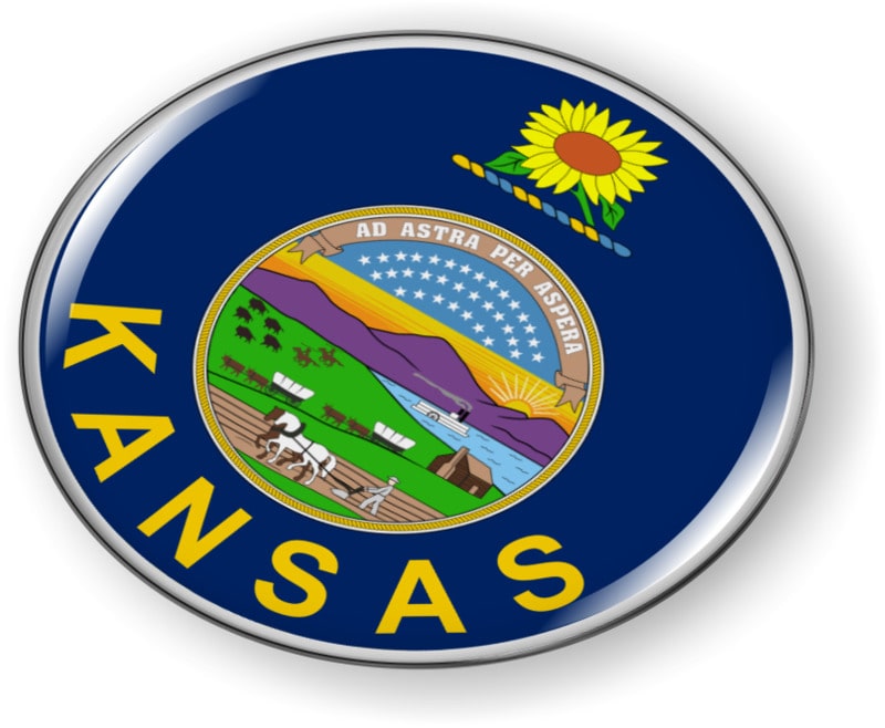 Kansas - State Flag Emblem
